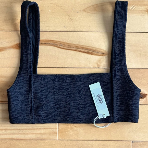 NWT WANDERLUST textured bikini Erin in BLACK - Picture 4 of 8